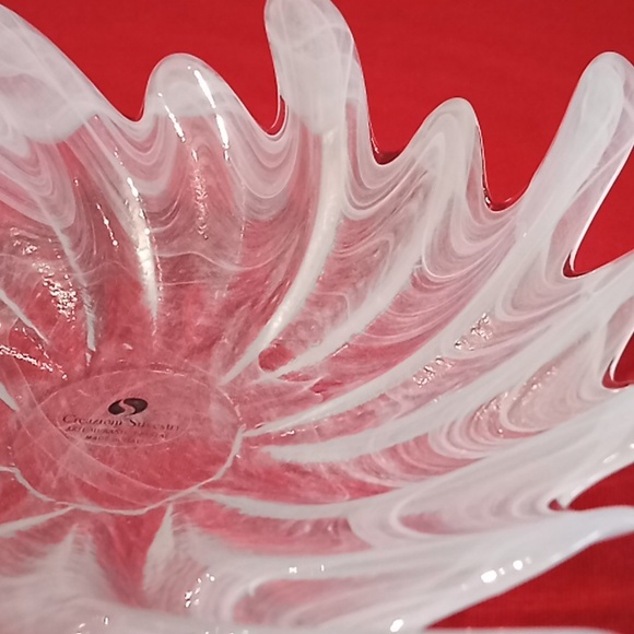 Vintage ARTE MURANO Crystal. By, Creazioni Silverstri. ITALY. Fanciful Shape. - Picture 3 of 16